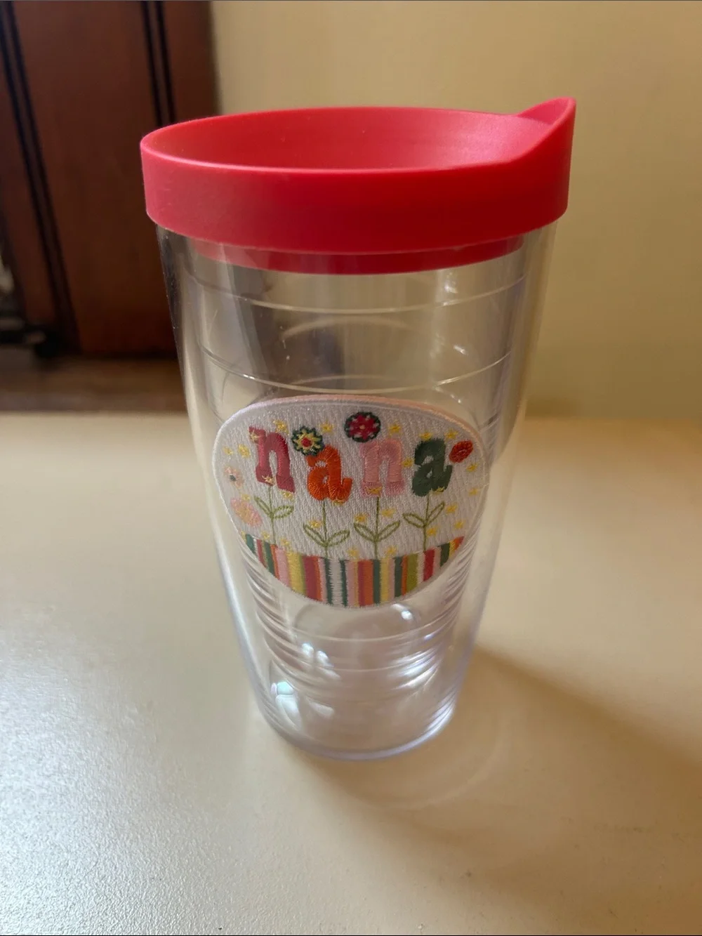 Tervis small “ nana “ pink top travel tumbler NWOT